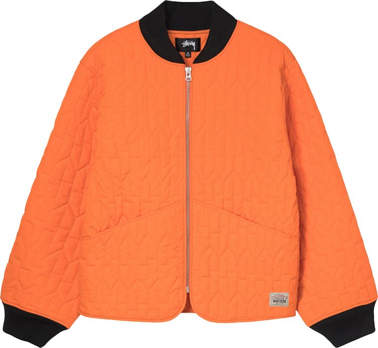 Stussy S Quilted Liner Jacket 'Orange'