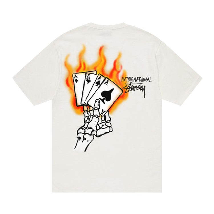 Stussy Read Em N Weep Pigment Dyed Tee Natural