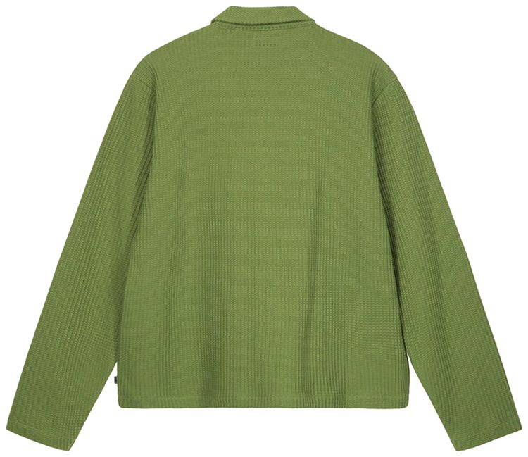 Stussy Big Thermal Zip Shirt Green