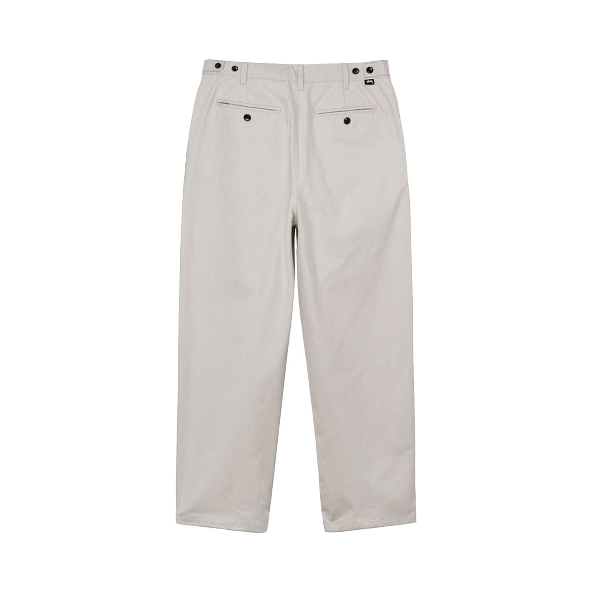 Size 28 Stussy Twill Volume Pleated Trouser 'Bone'