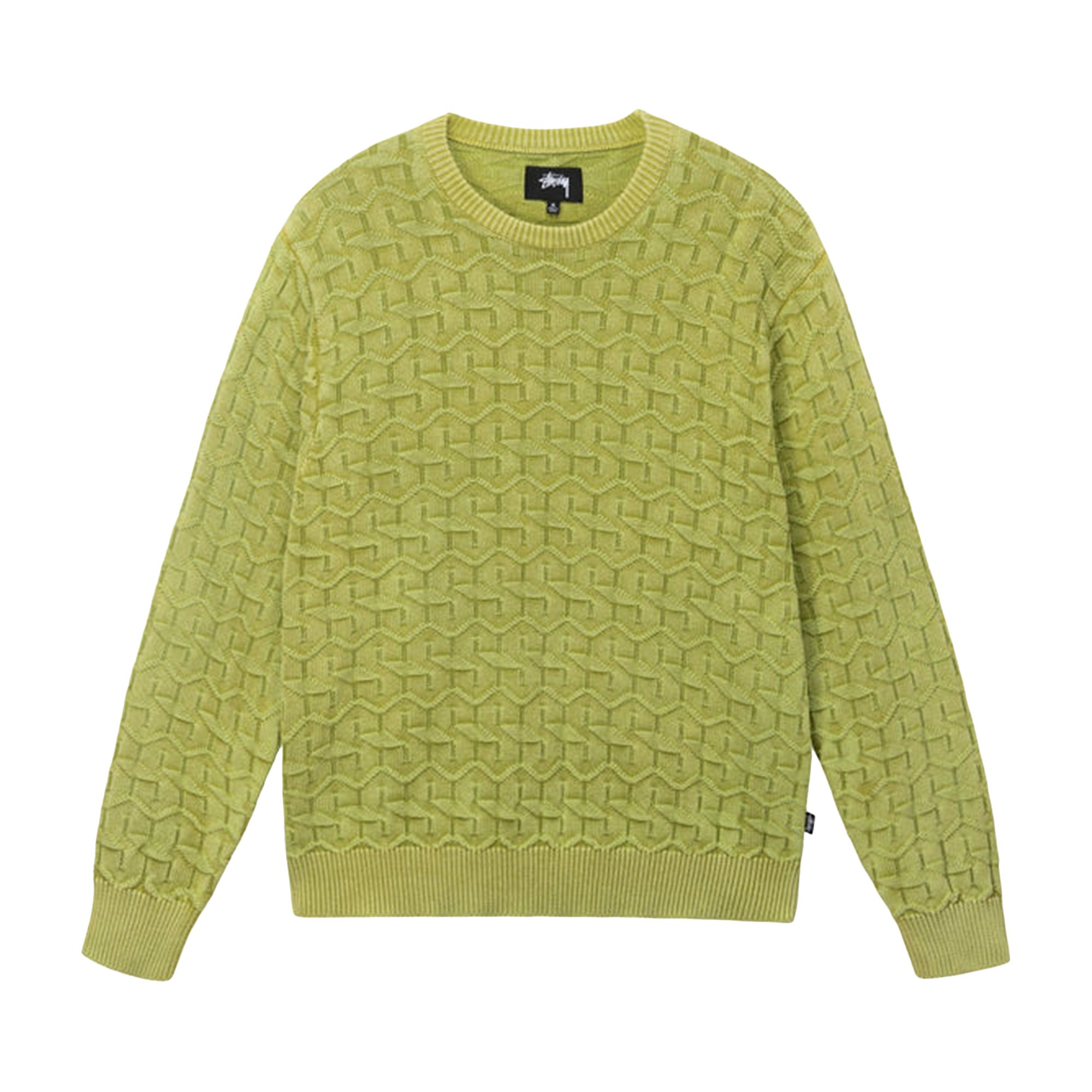 STUSSY CURLY S SWEATER NATURAL SIZE M - ニット/セーター