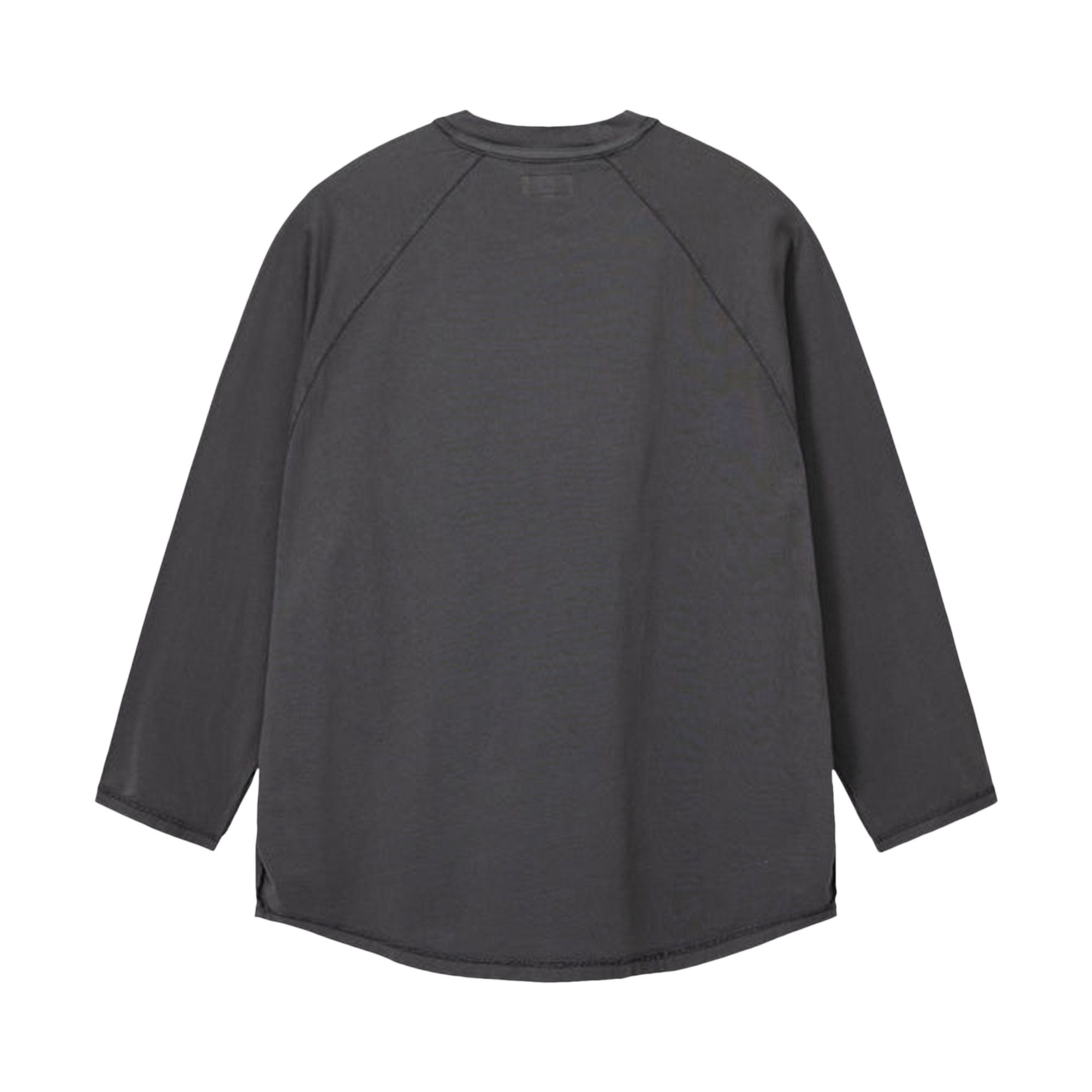 Size l Stussy Inside Out Raglan 'Faded Black'