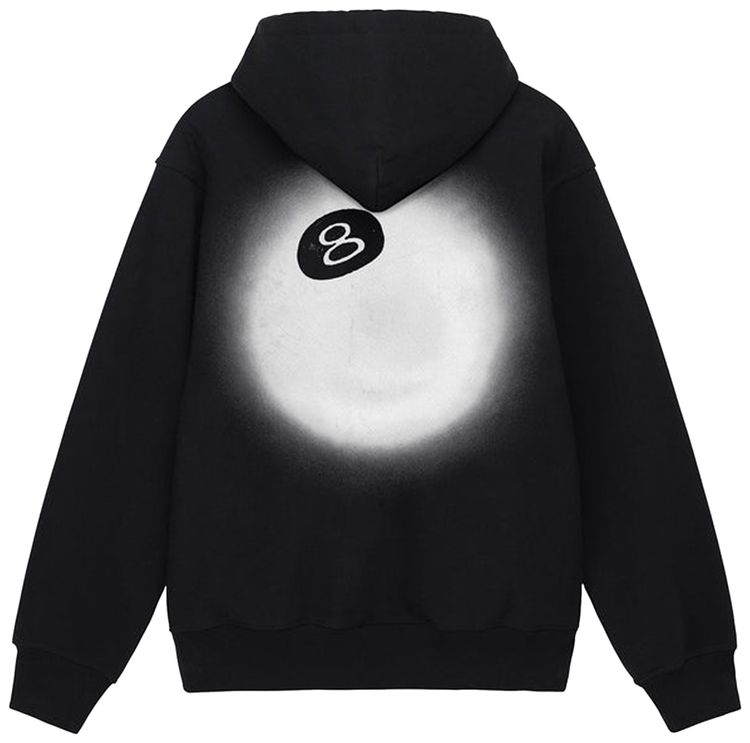 Stussy 8 Ball Fade Hoodie Black