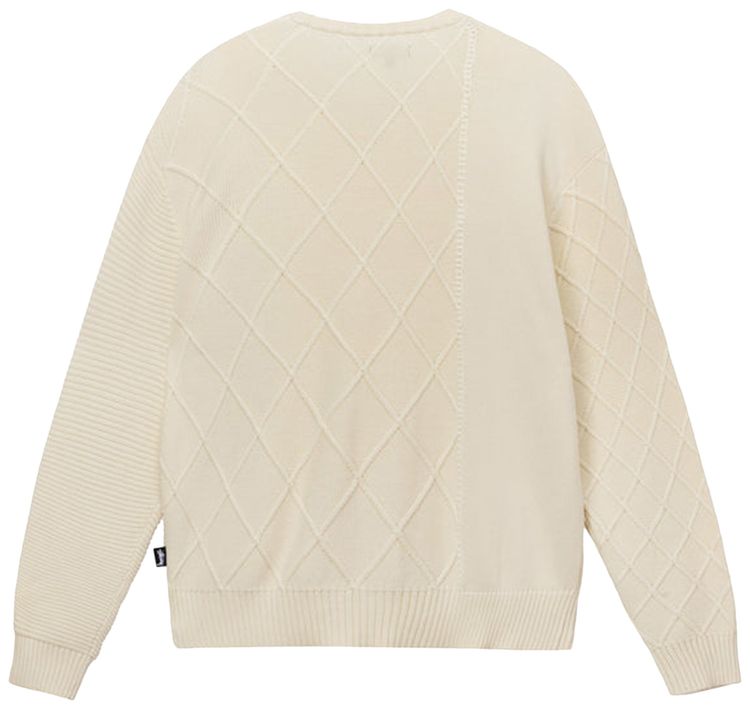 Stussy Patchwork Sweater Natural