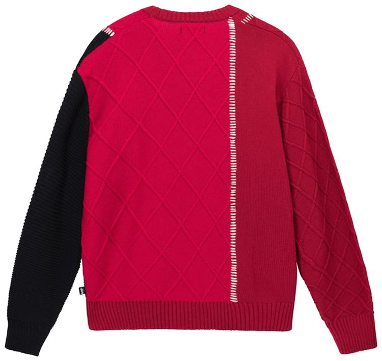 Stussy Patchwork Sweater Rose