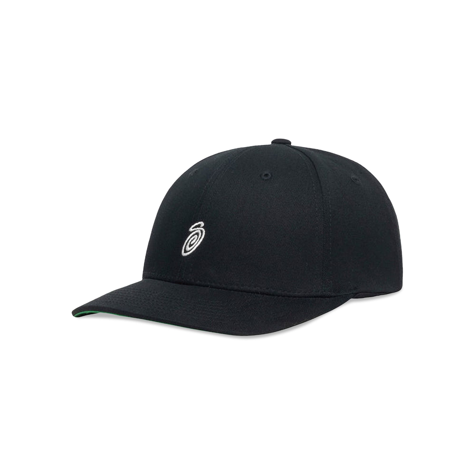 Buy Stussy Swirly S Low Pro Cap 'Black' - 1311092 BLAC | GOAT