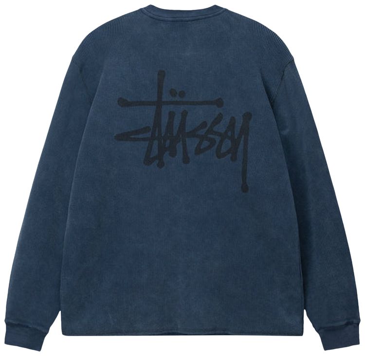 Stussy Basic Stock Long Sleeve Thermal Navy
