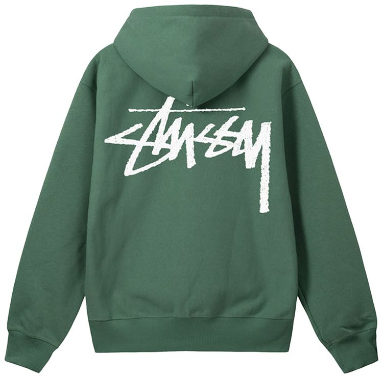 Stussy Big Stock Hoodie Green