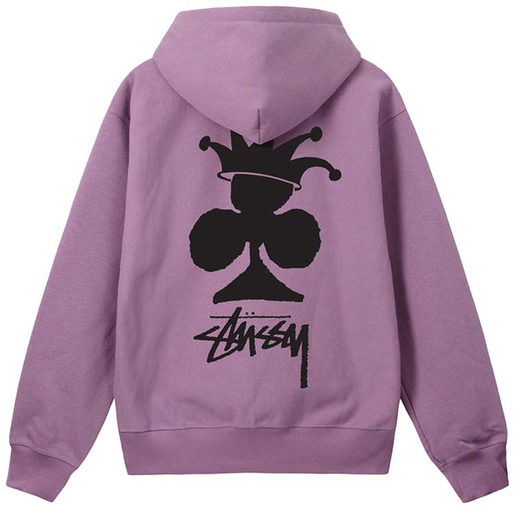 Stussy Club Crown Zip Hoodie Orchid