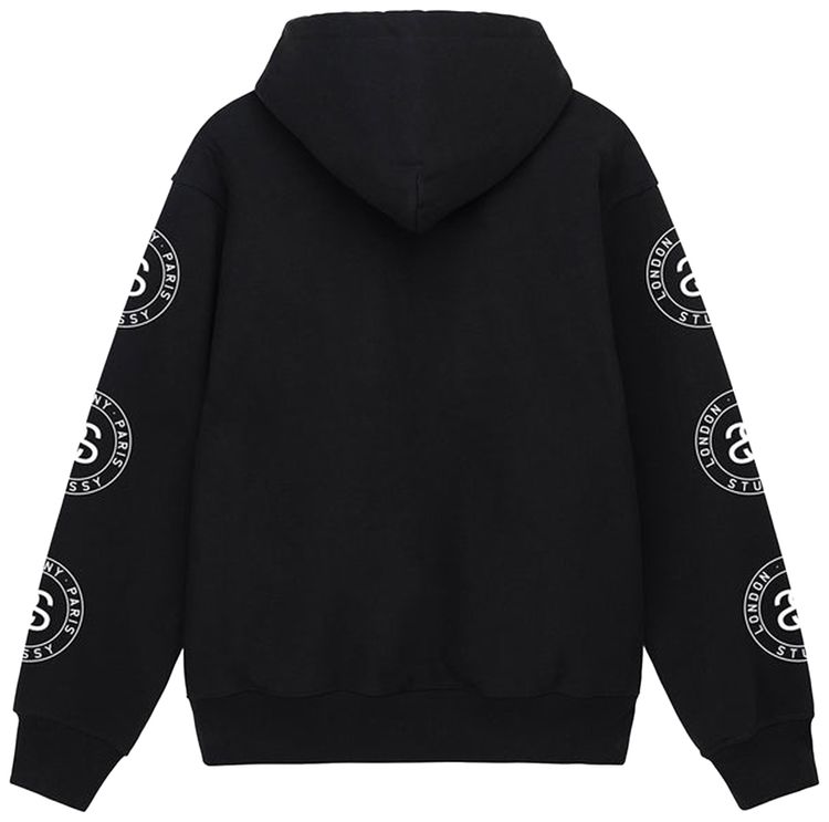 Stussy Seal Zip Hoodie Black