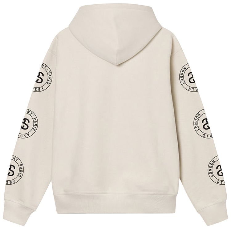 Stussy Seal Zip Hoodie Putty