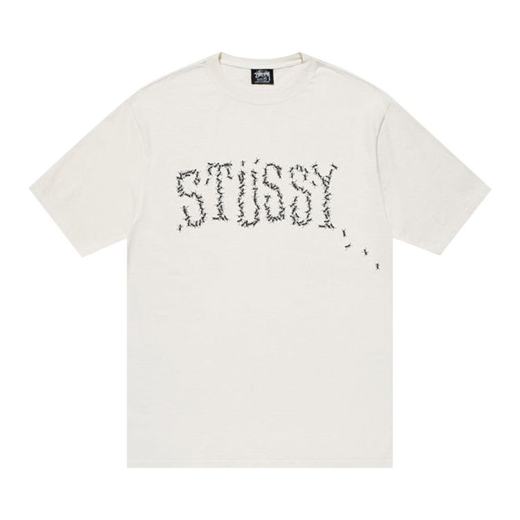 Stussy Ants Pigment Dyed Tee Natural