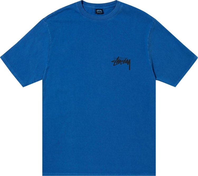 Buy Stussy Club Crown Pigment Dyed Tee 'Blue' - 1904854 BLUE | GOAT
