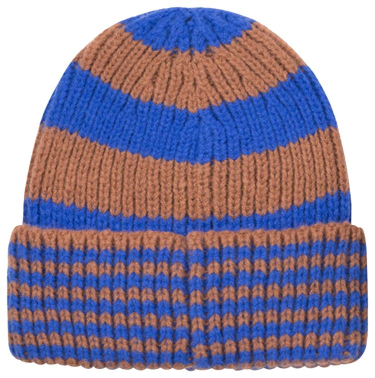 Stussy Striped Big Basic Beanie Royal