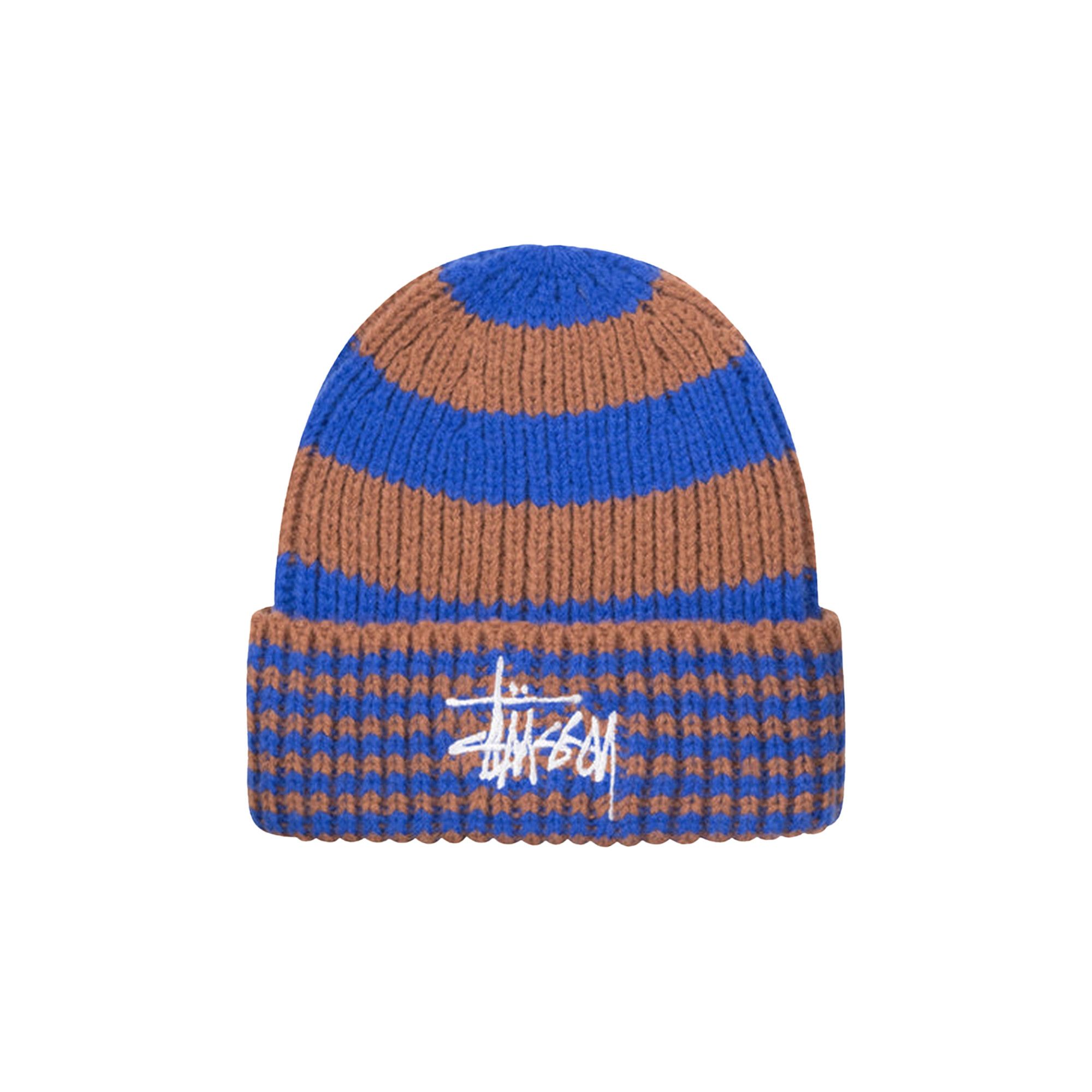 Buy Stussy Striped Big Basic Beanie 'Royal' - 1321146 ROYL