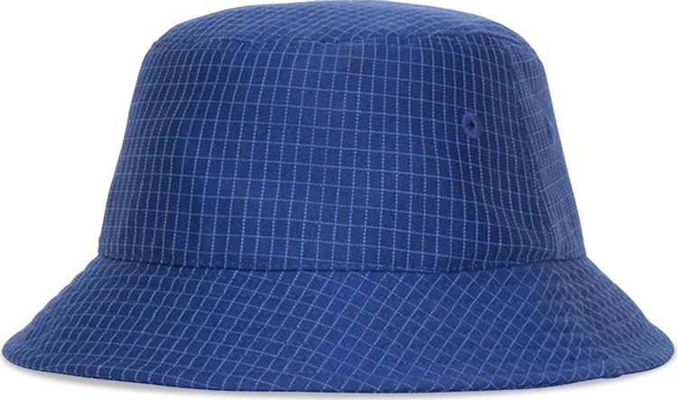 Stussy Grid Basic Bucket Hat Blue