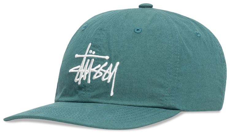 Stussy Bio Washed Big Logo Low Pro Dark Teal