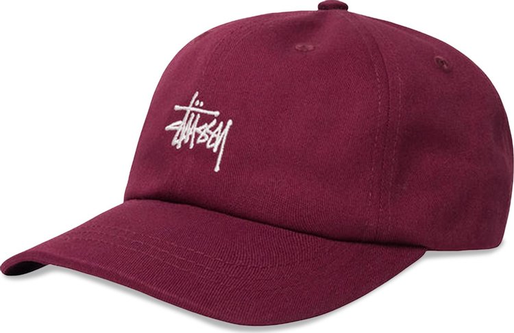 Stussy Basic Stock Low Pro Cap Burgundy