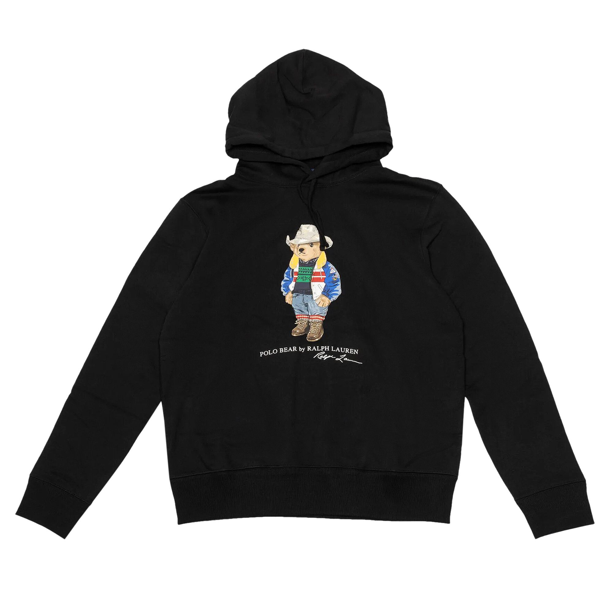 Polo bear hoodie black cheap