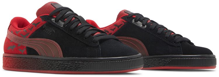 Puma Batman x Suede Classic Big Kid Black Barbados Cherry
