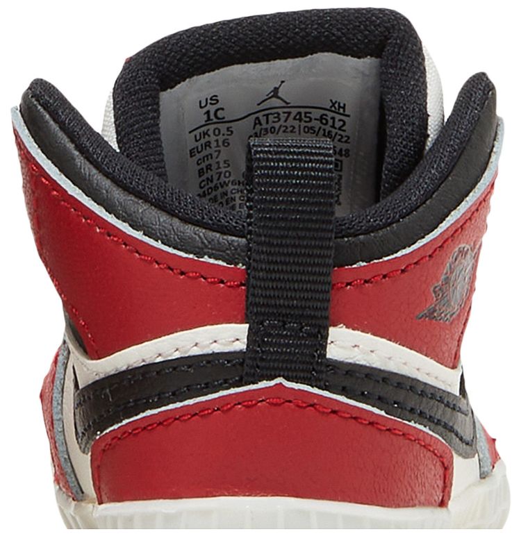 Air Jordan 1 Crib Bootie Chicago Lost  Found