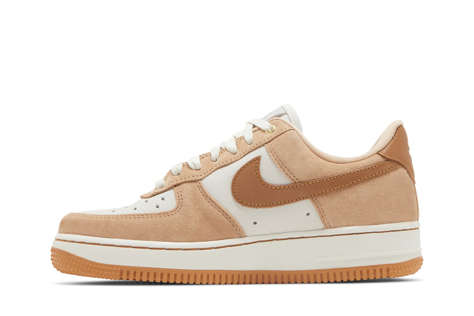 Nike air force ones tan suede cheap