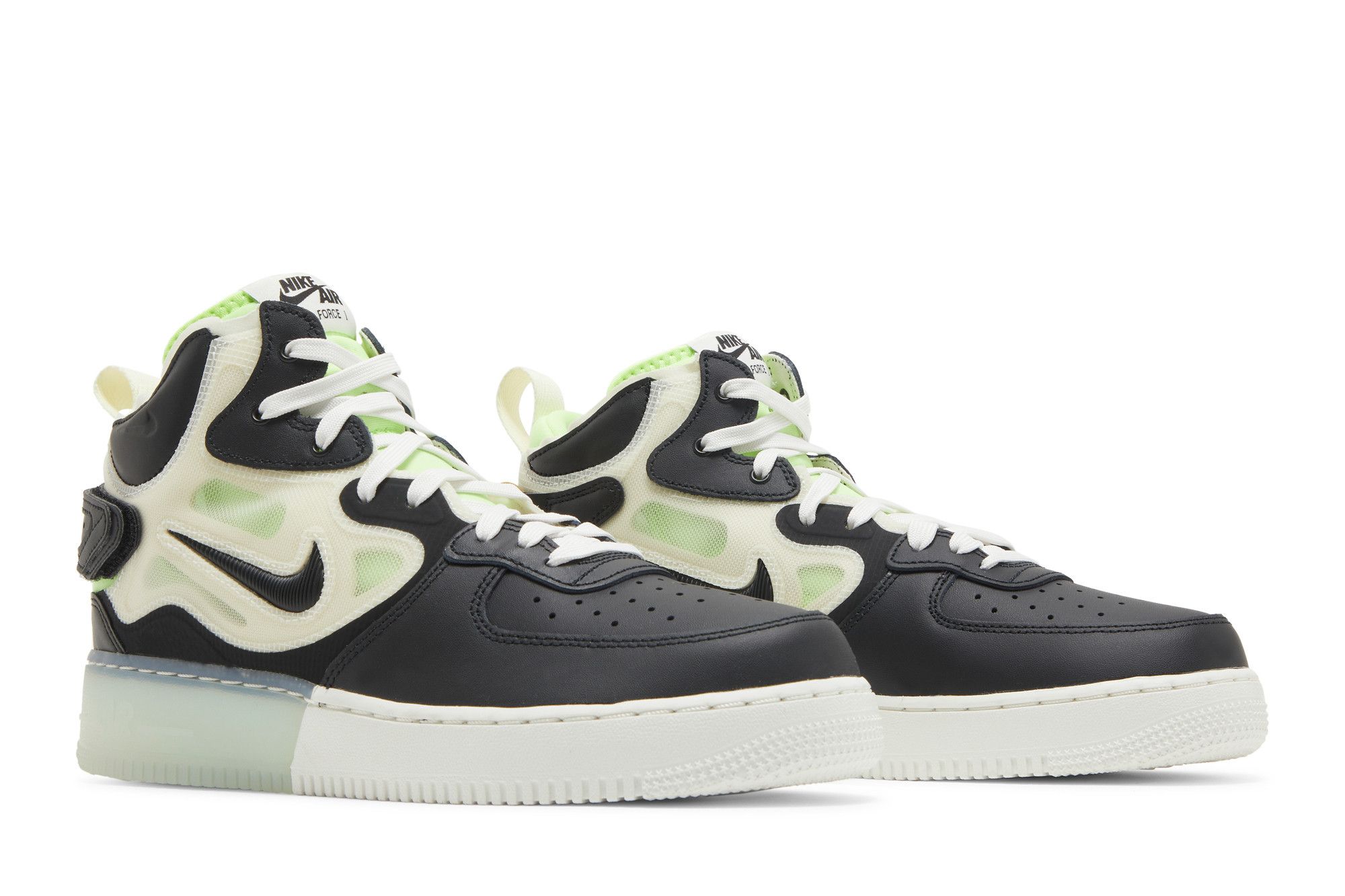Buy Air Force 1 Mid React Black Neon DQ1872 100 GOAT CA