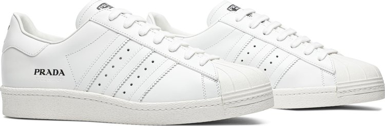 Prada x Superstar Core White Adidas Release