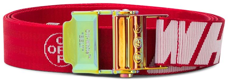 Off White 20 Industrial Belt Red