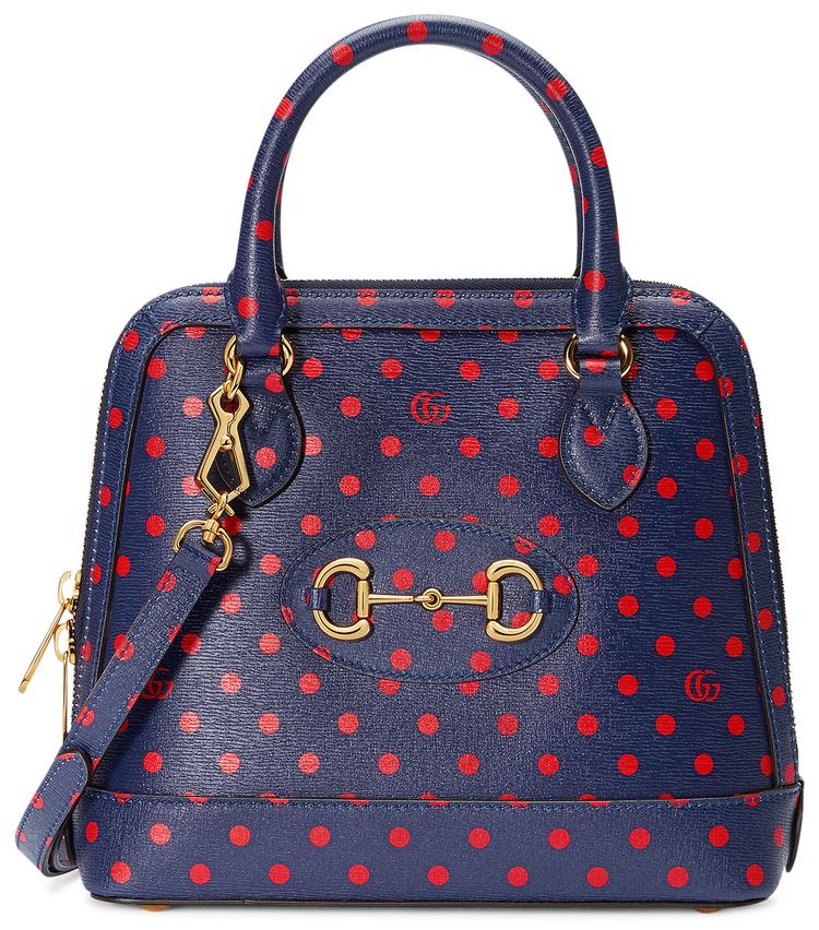 Gucci 1995 Horsebit Dot Coin Wallet Blue RedSailor Blue