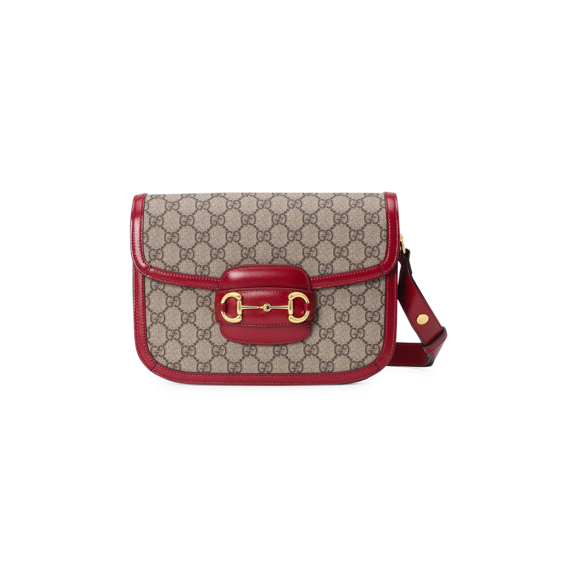 Buy Gucci 1995 Horsebit Shoulder Bag Beige New Cherry Red 602204 92TCG 8561 GOAT CA