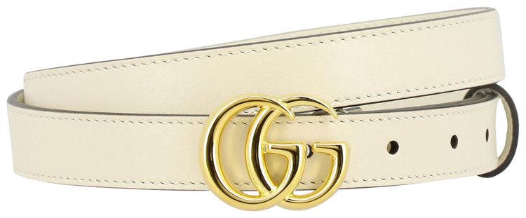 Gucci Plutone Calf Belt Mystic White