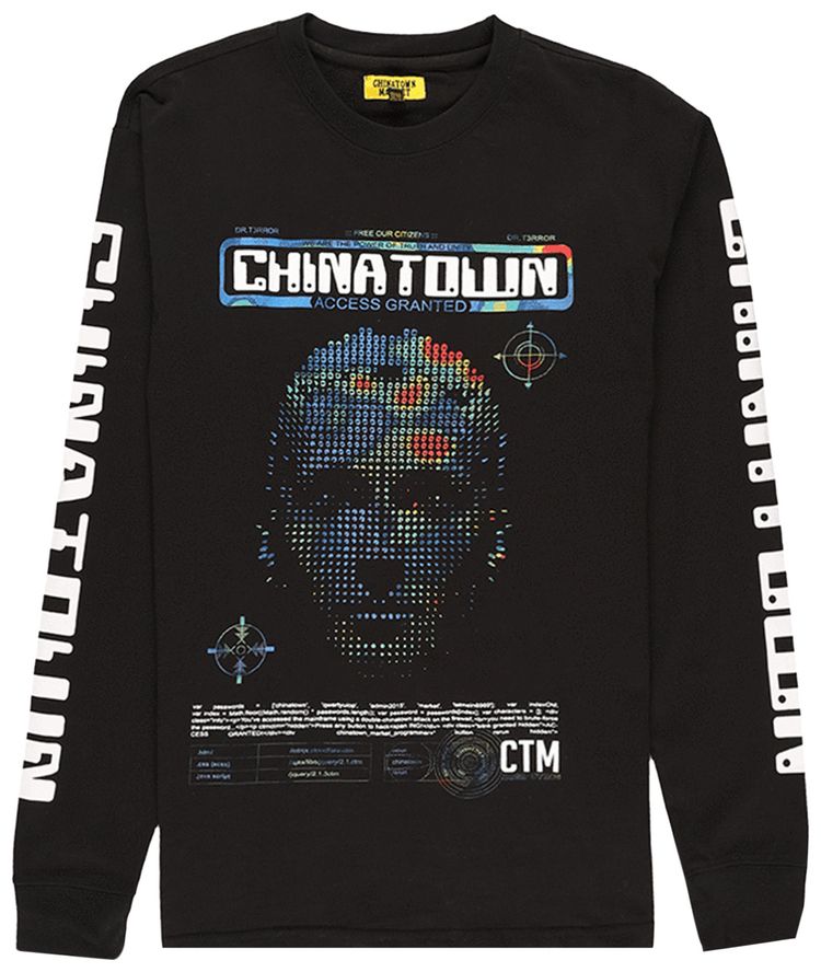 Chinatown Market AI Long Sleeve Tee Black