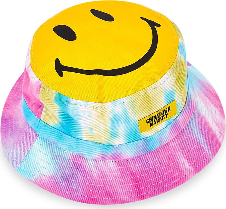 Chinatown Market Smiley Tie Dye Bucket Hat Tie Dye