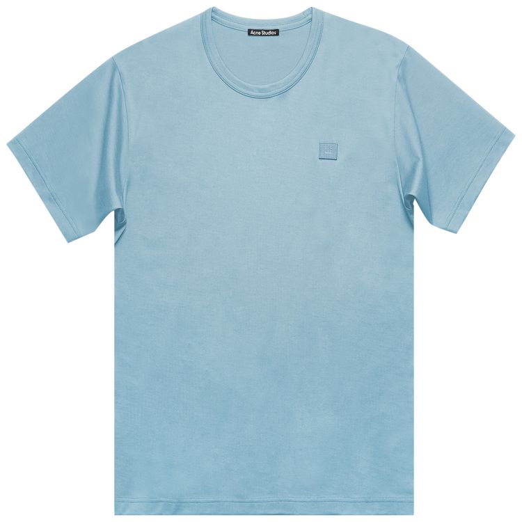 Acne Studios Nash Face T Shirt Mineral Blue