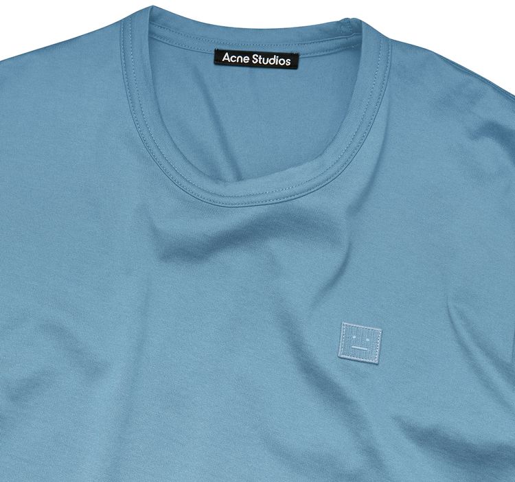 Acne Studios Nash Face T Shirt Mineral Blue