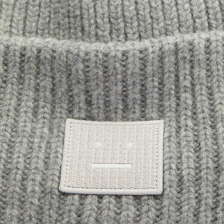 Acne Studios Pansy N Face Beanie Grey Melange