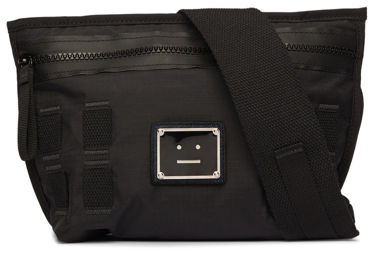 Acne Studios Logo Plaque Belt Bag Black