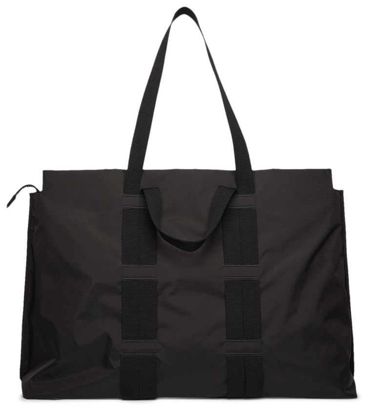 Acne Studios Logo Plaque Tote Bag Black