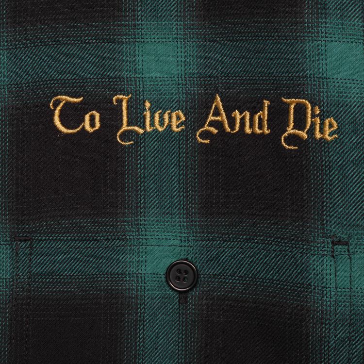 Born x Raised To Live And Die Flannel BlackGreen