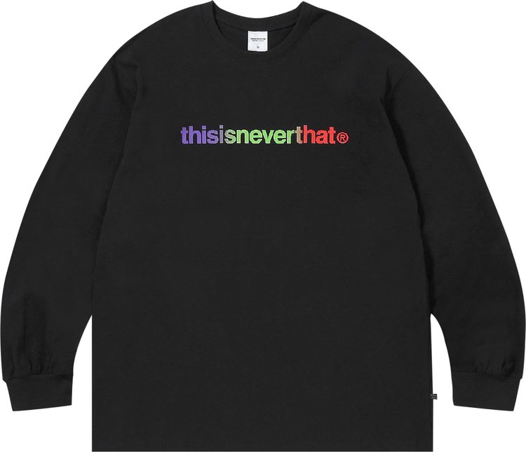 Buy thisisneverthat T-Logo Long-Sleeve Top 'Black' - TNCOCLS002 BLAC | GOAT