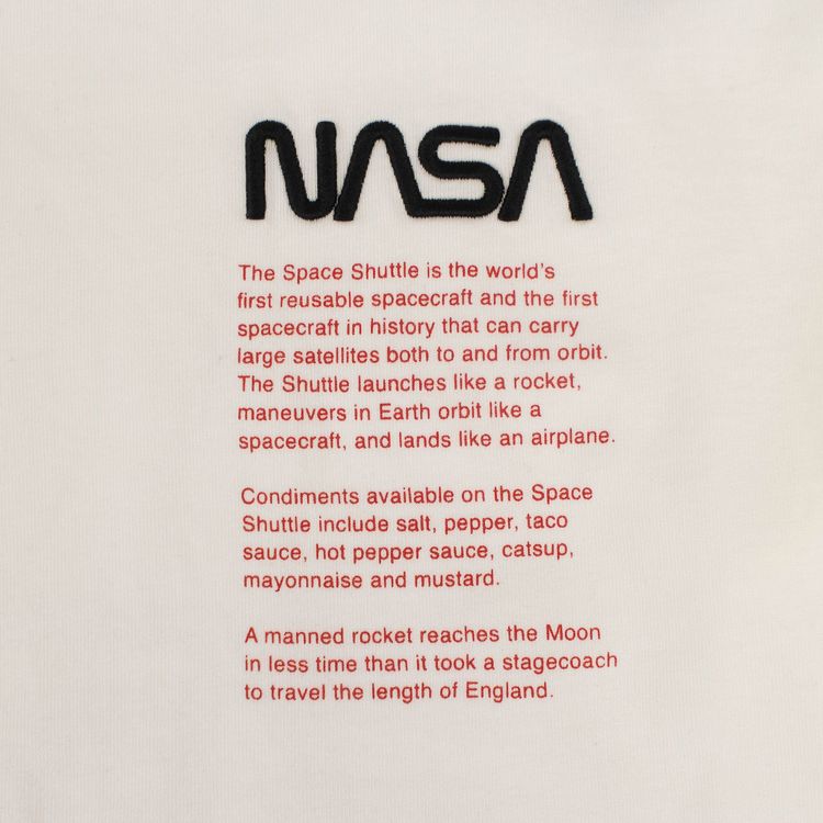 Heron Preston White Cotton NASA Facts Long Sleeves T Shirt White