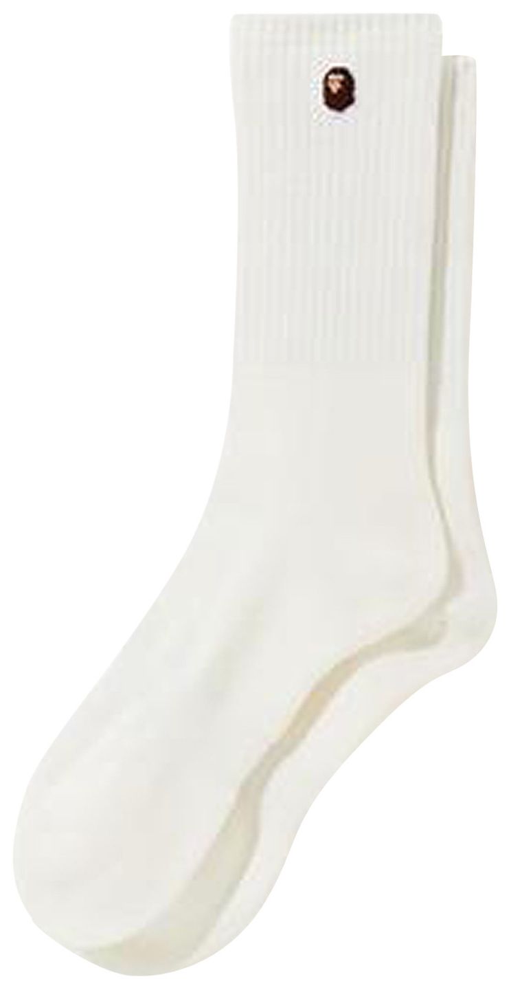 BAPE Ape Head Socks White