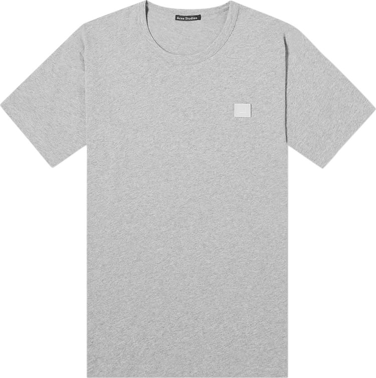 Acne Studios Nash Face T-Shirt 'Light Grey Melange'