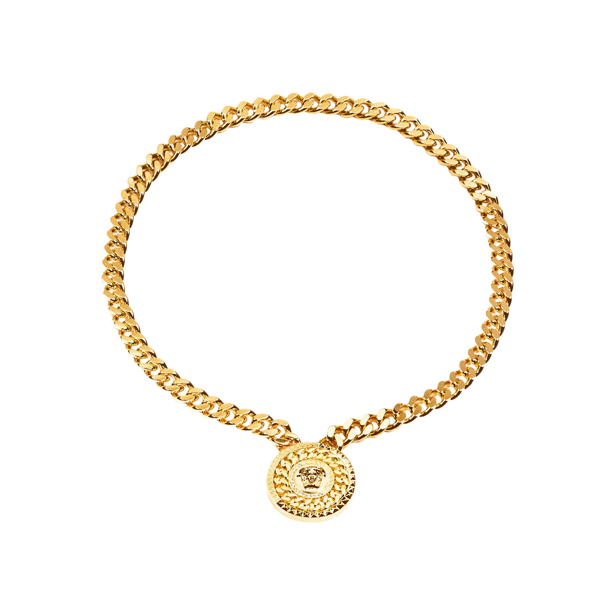 Versace top medallion necklace