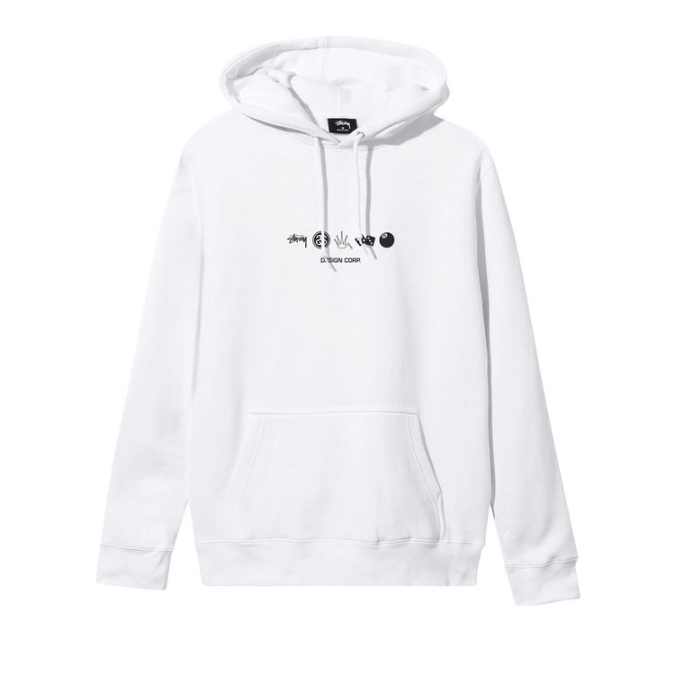 Stussy Global Desigh Corp Hoodie White