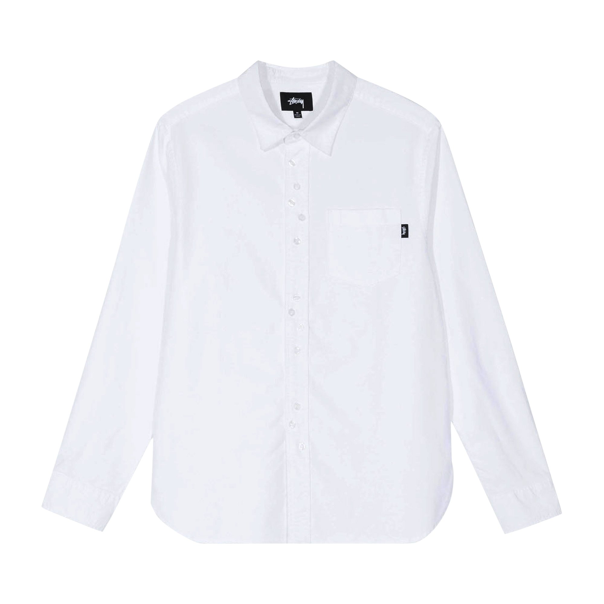 Buy Stussy Crazy Button Oxford Shirt 'White' - 1110097 WHIT | GOAT