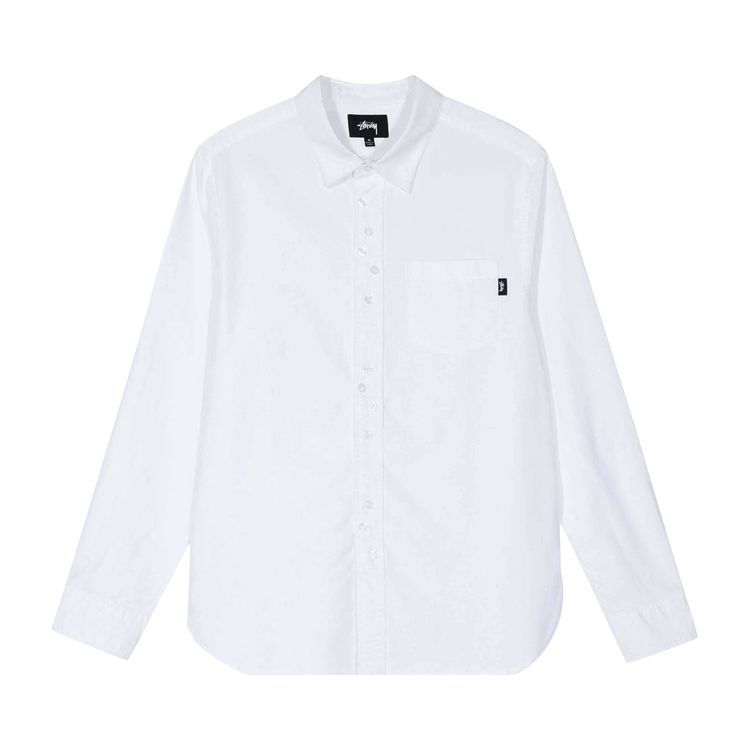 Stussy Crazy Button Oxford Shirt White