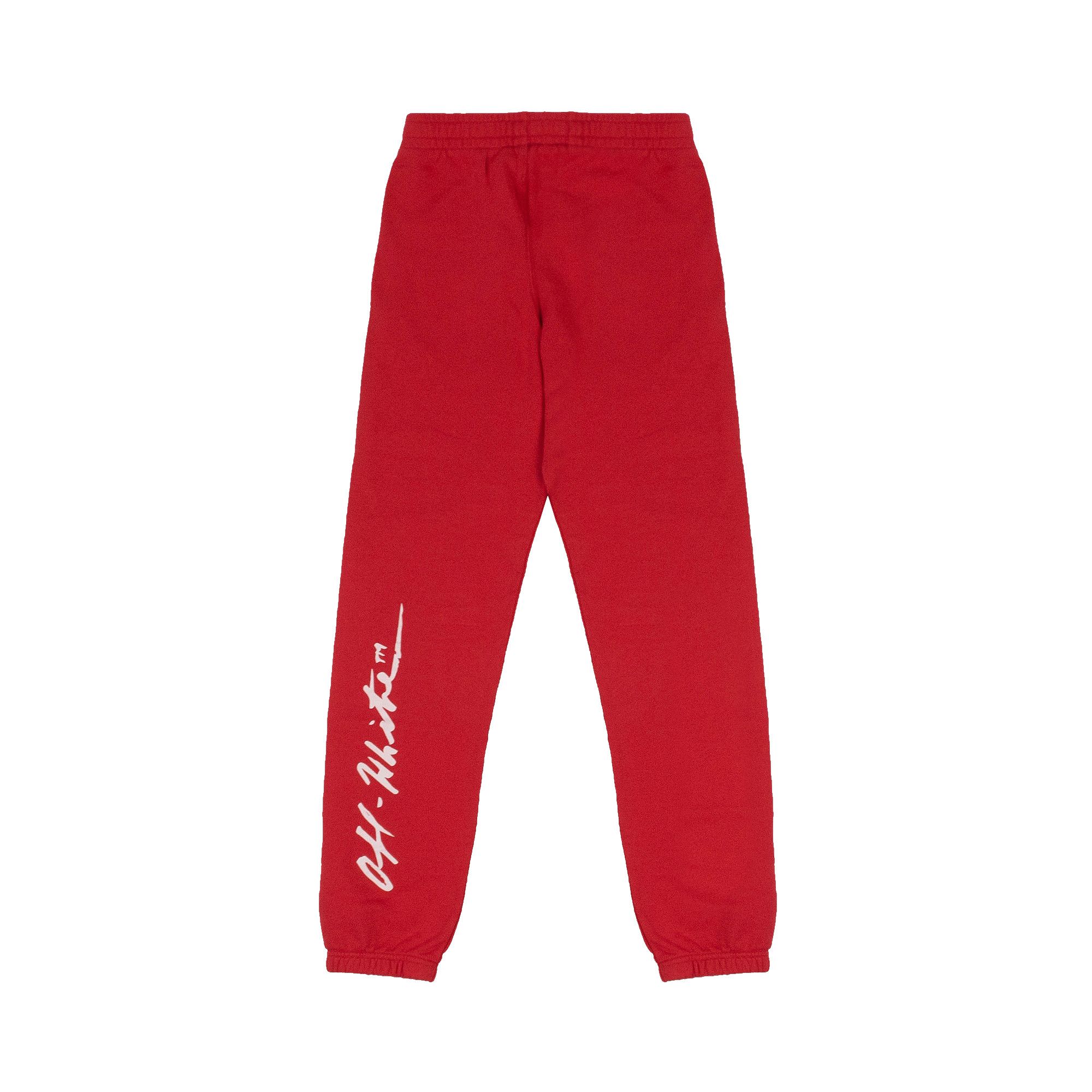 Buy Off White Monalisa Sweat Pant Red OMCH014S190030052010 GOAT