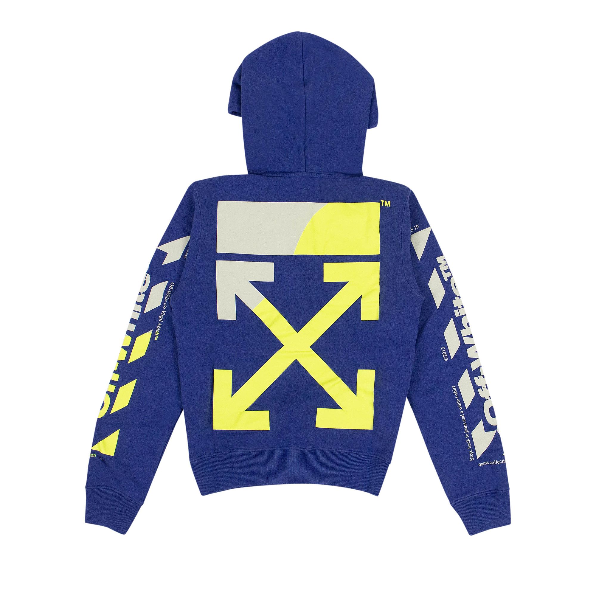 Blue and green off white hoodie outlet
